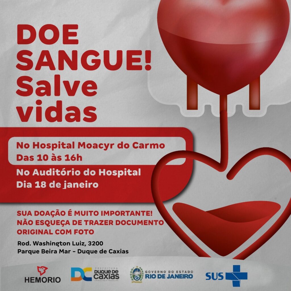 HOSPITAL MUNICIPAL MOACYR DO CARMO PROMOVE O PRIMEIRO MUTIRÃO PARA DOAÇÃO DE SANGUE EM 2023