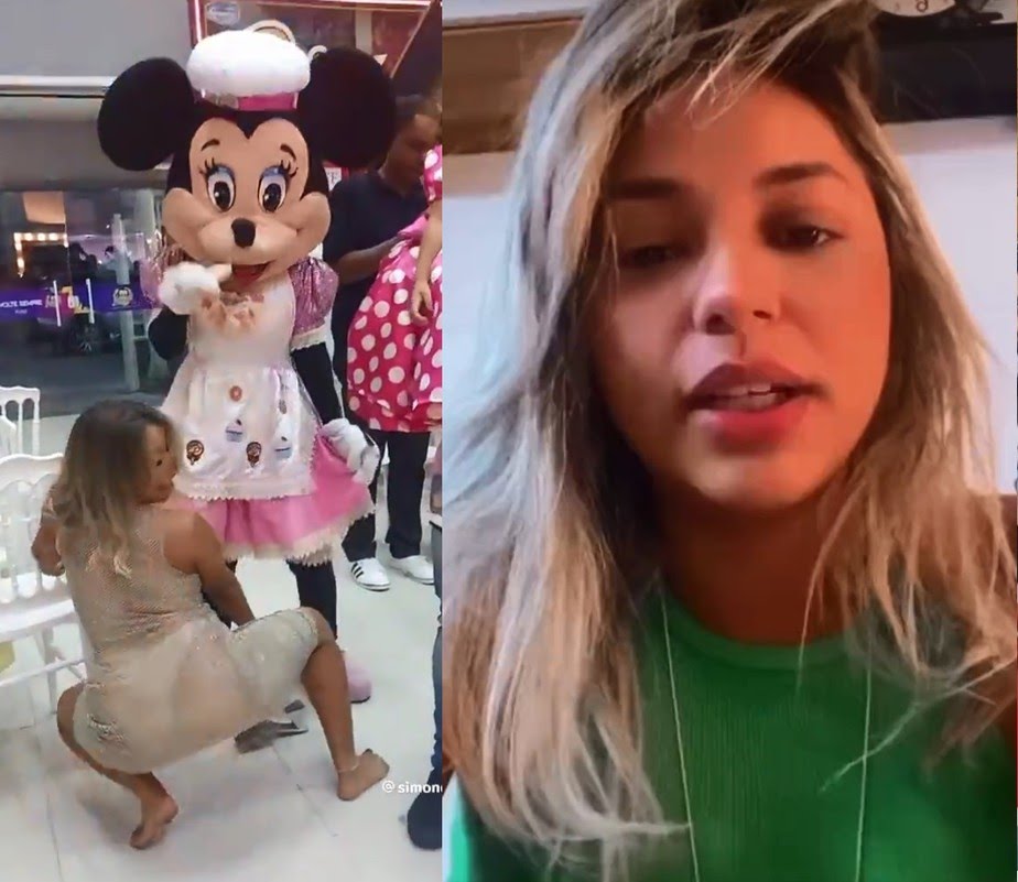 Mulher viraliza por dançar funk na festa de aniversário da filha