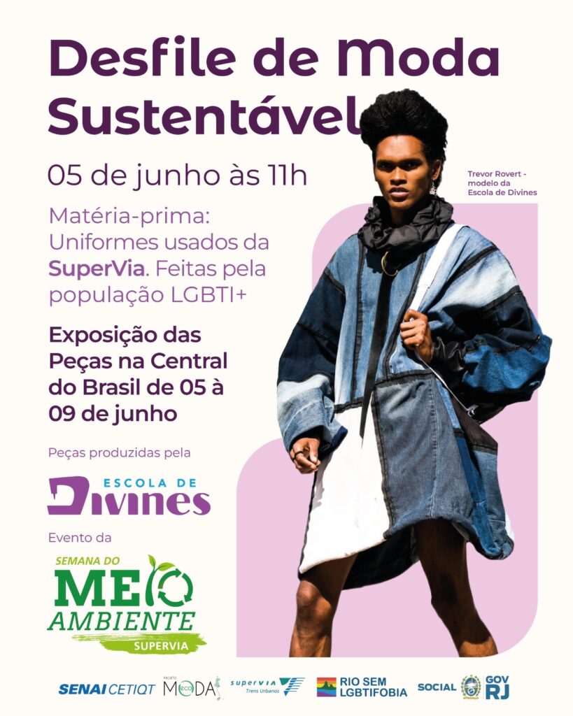 Desfile de Moda Sustentável na Central do Brasil