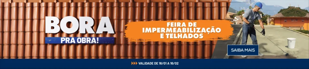 Obramax realiza Feira de Impermeabilização e Telhados e oferece soluções acessíveis para proteger imóveis na época das chuvas
