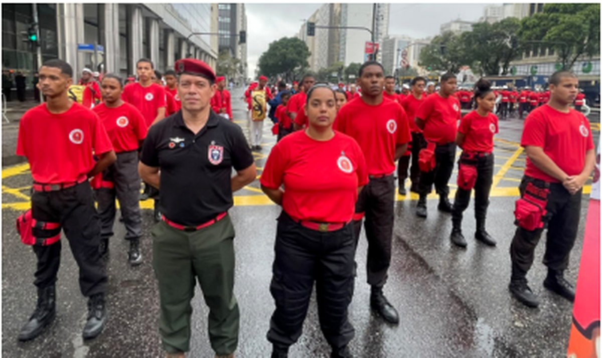 Bombeiros Mirins de Belford Roxo fazem história na Avenida Presidente Vargas