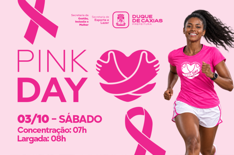 Pink Day reúne corrida e caminhada de 5 km em Duque de Caxias
